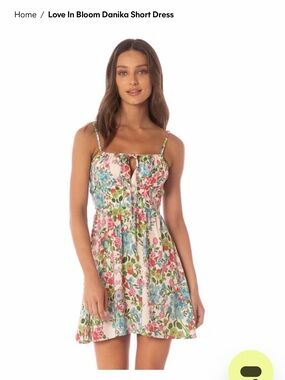 Maaji Floral Tie-Front Sundress in Pink, Blue, Green
